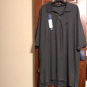US polo 2XLT gray polo